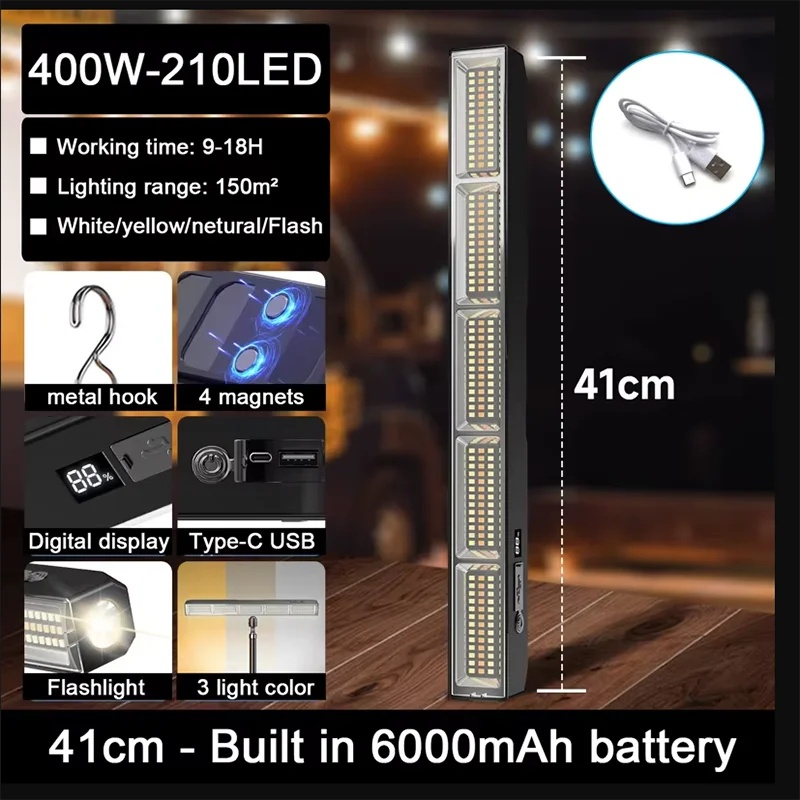 Power Bank - Barre lumineuse de travail à LED