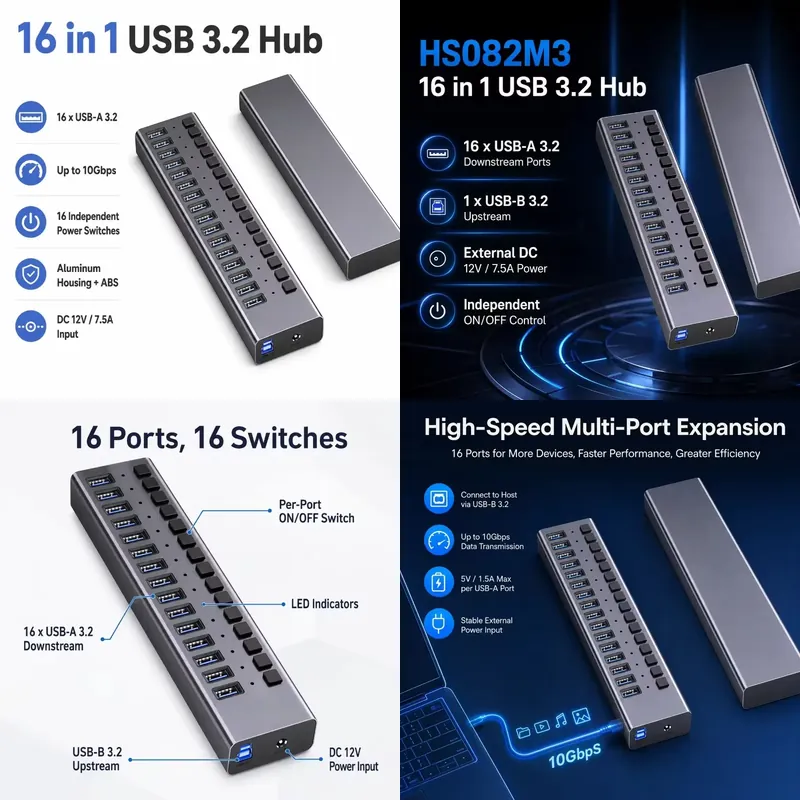 Usb Hub - AP01 pour Hub USB 3.2 Gen2