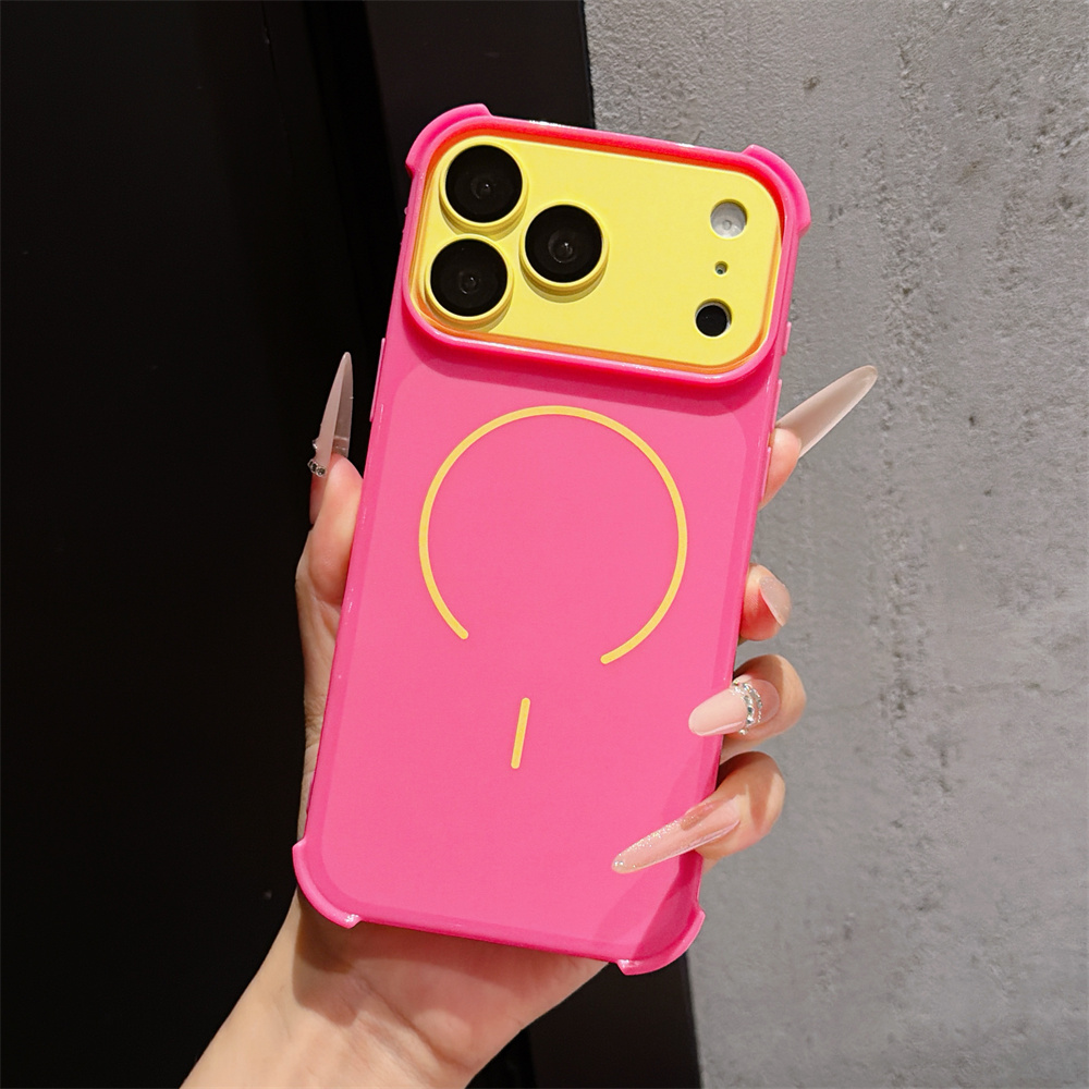 Wireless Charger - Coque de téléphone antichoc bicolore pour