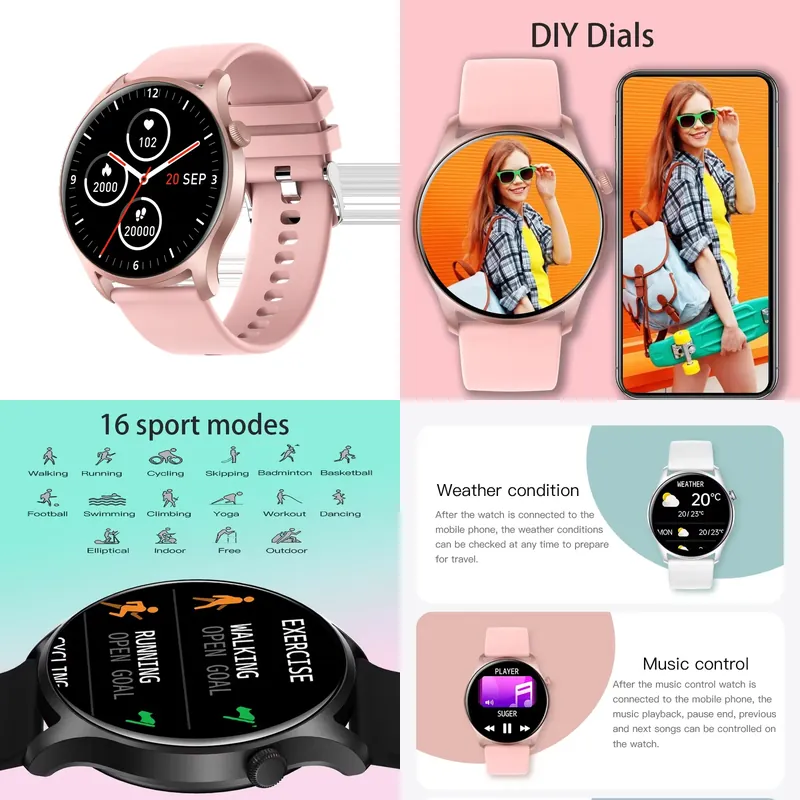 Smart Watch - Montre connectée SENBONO MAX8 pour homme