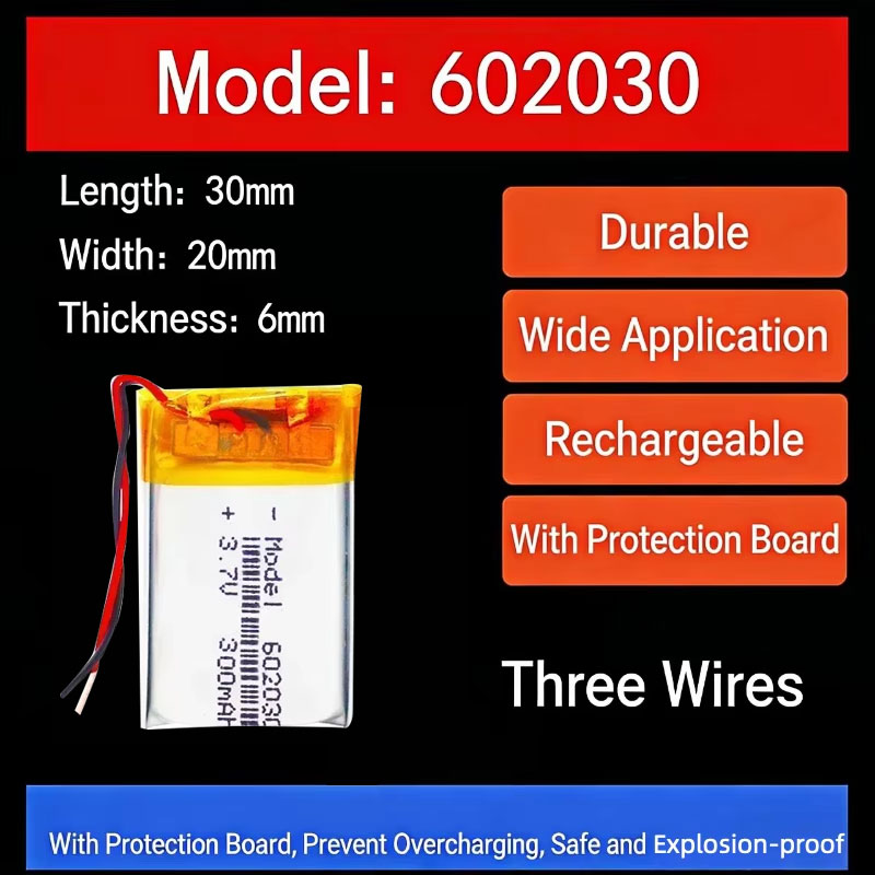 Batterie au lithium 3,7 V 300  - Smart Watch avis et prix