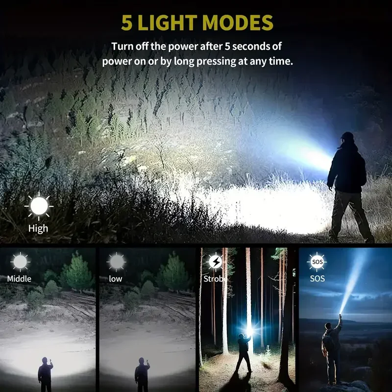 Lampe torche lumineuse zoomabl - Power Bank avis et prix