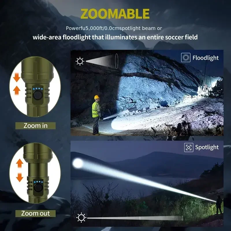 Lampe torche lumineuse zoomabl - Power Bank avis et prix