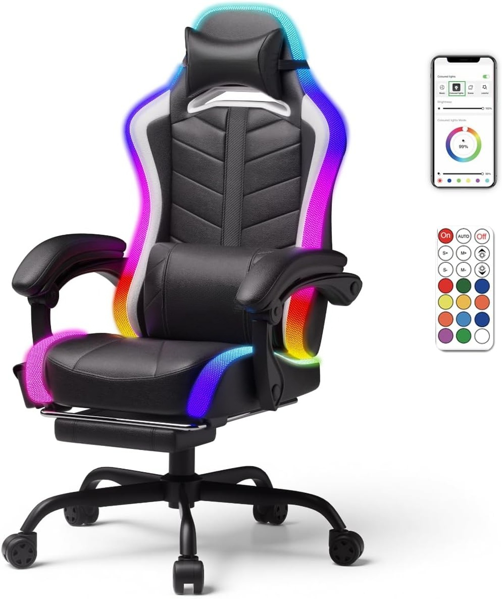Chaise de jeu en cuir PU de qu - Bluetooth Speaker avis et prix