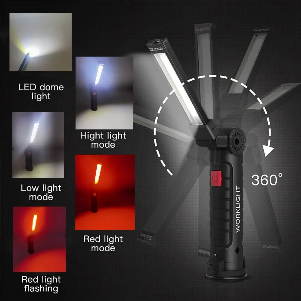 Lampe de poche LED COB Portabl - Power Bank avis et prix