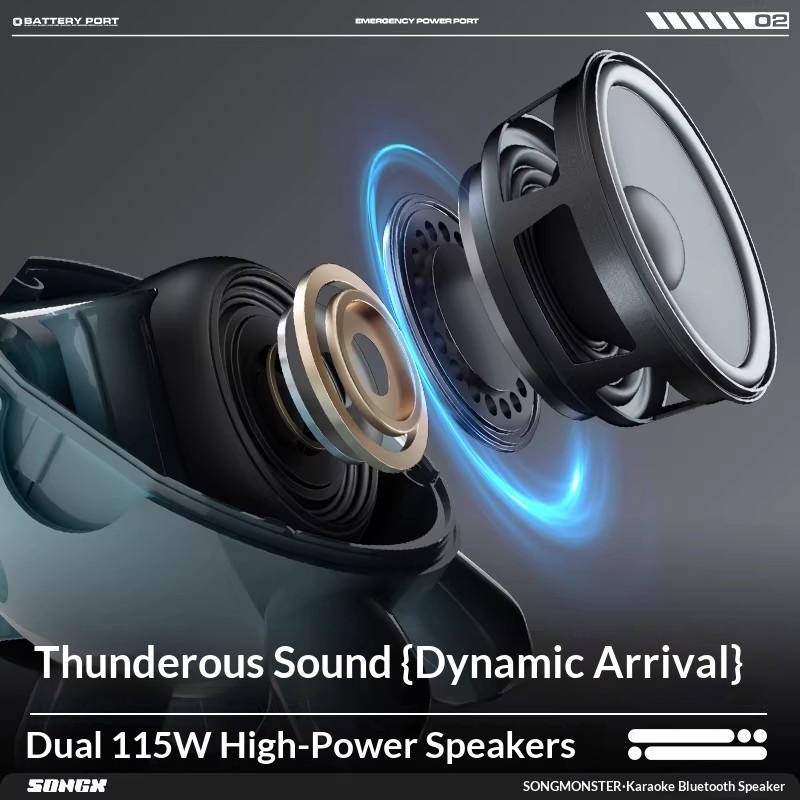 SONGX Audio double Microphone  - Bluetooth Speaker avis et prix